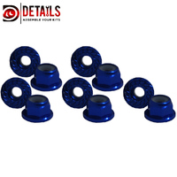 Hobby Embossing Flange Nut M4 Regular CW Sapphire Blue (10)