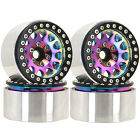 Hobby Details DTW42025A Beadlock Crawler Wheels Purple (4)