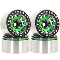 Hobby Details DTW42025B Beadlock Crawler Wheels Green (4)