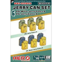Hero WWII German Jerry Can & Jerry Water Can Set 1/35