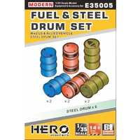 Hero Fuel & Drums Set WWII US & Allied Vehicles 1/35