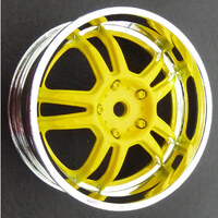 Hotworks Wheels Hw 05 Chrome / Yellow       (4)