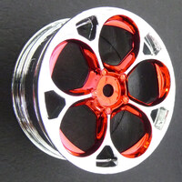 Hotworks Wheels Hw09 Chrome / Met Red    (4)