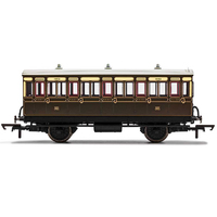 Hornby Gwr 4 Wheel Coach 3Rd Class 1882 - Era 2/3