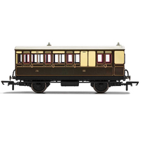 Hornby Gwr 4 Wheel Coach Brake 3Rd Class 301 - Era 2/3