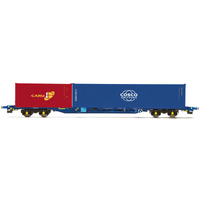 Hornby Hornby Touax KFA Container Wagon With 1x20 And 1x40 Container