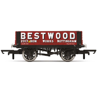 Hornby Bestwood, 4 Plank Wagon, No. 2017 - Era 2/3