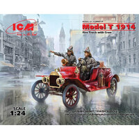 ICM Model T 1914 Fire Truck With Crew 1/24