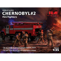 ICM Chernobyl #2. Fire Fighters & Firetruck 1/35