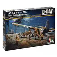 Italeri Dday As51 Horsa Mki +Ii +British Paratroops 1/72