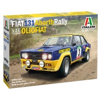 Italeri 3667 Fiat 131 Abarth Rally Olio Fiat New Decals  1/24