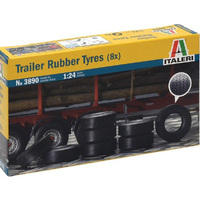 Italeri Tyres Trailer 1/24 (8) Rubber  1/24