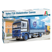 Italeri Volvo F16 Globetrotter Canvas With Elevator  1/24