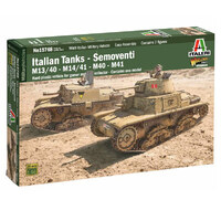 Italeri Italian Tanks And Semoventi 1/56