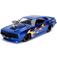 Jada Chevy Camaro BTM  Blue W/ Flames 1969  1/24