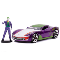 Jada Corvette Stingray 2009 With Joker Hollywood Rides  1/24