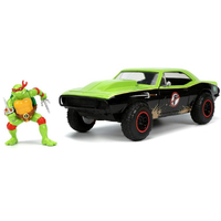 Jada TMNT 1967 Chev Camaro With Raphael Figure  1/24