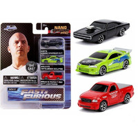 Jada Nano Fast And Furious 3 Pack Assorted Styles