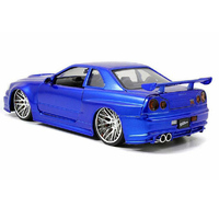 Jada Fast & Furious Brians Blue Nissan Skyline 1/24