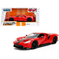 Jada Ford GT 2017 BTM Red With Black Stripes  1/24