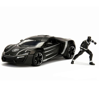 Jada Black Panther W/  Lykan Hyper Sport Hollywood Rides 1/24