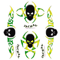 Jackal Decal Tribal Skulls (Internal)