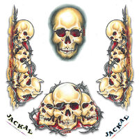 Jackal Decal Skulls Hood