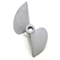 JK Boats Propeller 75mm x 46        1/4          D/D  Alum