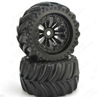 JLB Cheetah Wheels+Tyres MNTD (pr) 1/10