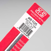 K&S 8105 Aluminum Tube 7/32  .014 Wall 12in (1)