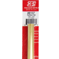 K&S Round Brass Tube 7/16    .014 Wall 12in  (1)