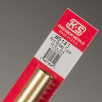 K&S Round Brass Tube 9/16    .014 Wall 12in  (1)