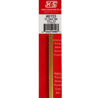 K&S Square Brass Tube 3/16   .014 Wall 12in  (1)