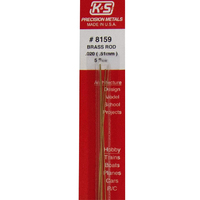 K&S 8159 Solid Brass Rod .020  12in (5 )