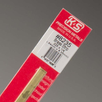 K&S 8235 Brass Strips .025 x 1/4 12in (1)