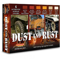LifeColor Dust And Rust Diorama Acrylic Paint Set