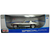 Maisto Corvette 1965 Coupe - Silver 1/18