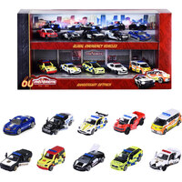 Majorette 75494 Global Emergency Vehicles Giftpack 10 Vehicles 1/64