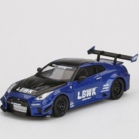 Mini GT LB Silhouette Works GT Nissan 35GT-RR Ver 2 LBWK Blue 1/64