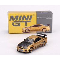 Mini GT 00676-R Nissan Skyline GT-R R34 Top Secret Gold   1/64
