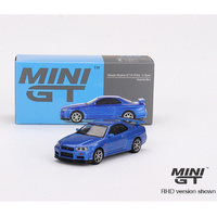 Mini GT 00759-R Niisan Skyline GT-R R34 V- Spec Blue  1/64