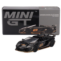 Mini GT 00803-R Lamborghini Aventador SVJ 63 Roadster Nero Aldebaran   1/64