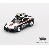 Mini GT 00805-R Porsche 911 Dakar Rallye Design Package White/ Gentian 1/64