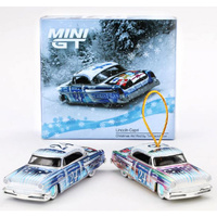 Mini GT 00888-L Lincoln Capri Christmas Hot Rod Twin Pack  1/64