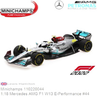 Minichamps Mercedes AMG Petronas F1 W13 Hamilton 2022 1/18