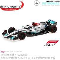 Minichamps Mercedes AMG Petronas F1 W13 Russell 2022 1/18