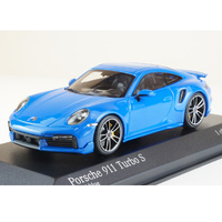 Minichamps Porsche 911 (992) Turbo S Coupe Sport 2021 Blue 1/43