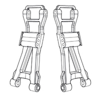 MJX 16250 Rear Lower Suspension Arms (2pc)