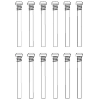 MJX M3294 Round Head Half Thread Screws (12)