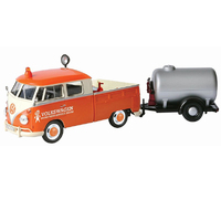 Motor Max VW Type 2 Service Pick Up Wiith Tanker Trailer 1/24